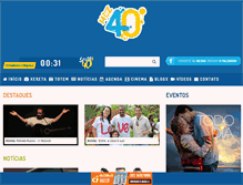 Tablet Screenshot of maceio40graus.com.br